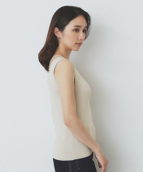 index / インデックス キャミソール・チューブトップ | スクエアネックニットタンク【洗濯機洗い可】 | 詳細18