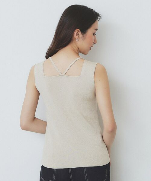 index / インデックス キャミソール・チューブトップ | スクエアネックニットタンク【洗濯機洗い可】 | 詳細19