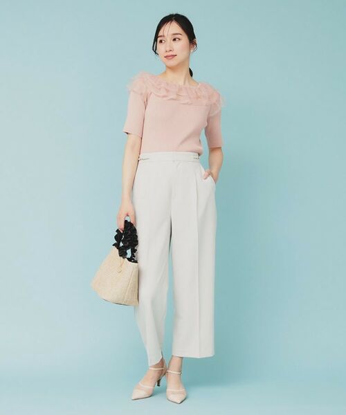 index / インデックス ニット・セーター | シアーラメフリルニット【洗濯機洗い可】 | 詳細12