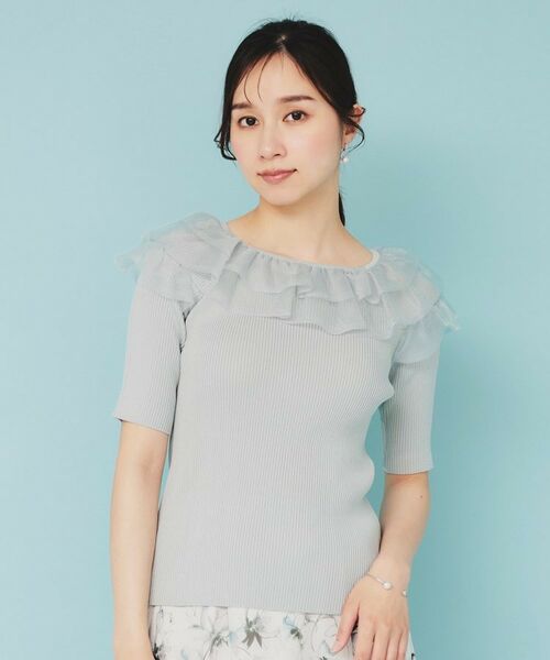 index / インデックス ニット・セーター | シアーラメフリルニット【洗濯機洗い可】 | 詳細19