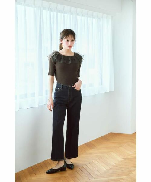 index / インデックス ニット・セーター | シアーラメフリルニット【洗濯機洗い可】 | 詳細2