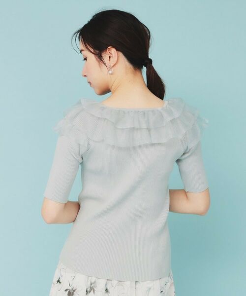 index / インデックス ニット・セーター | シアーラメフリルニット【洗濯機洗い可】 | 詳細21