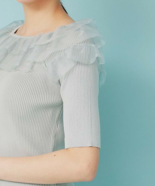 index / インデックス ニット・セーター | シアーラメフリルニット【洗濯機洗い可】 | 詳細23