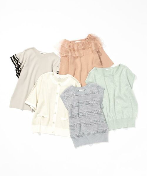 index / インデックス ニット・セーター | シアーラメフリルニット【洗濯機洗い可】 | 詳細25