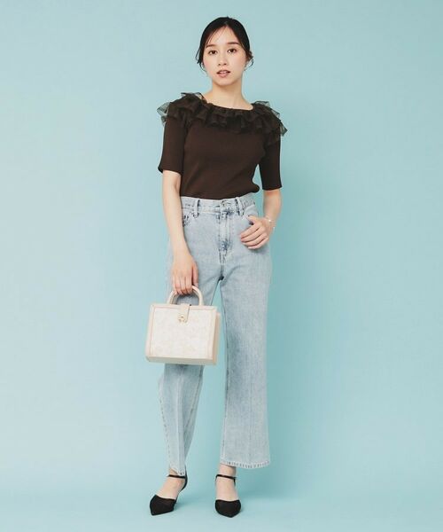 index / インデックス ニット・セーター | シアーラメフリルニット【洗濯機洗い可】 | 詳細9