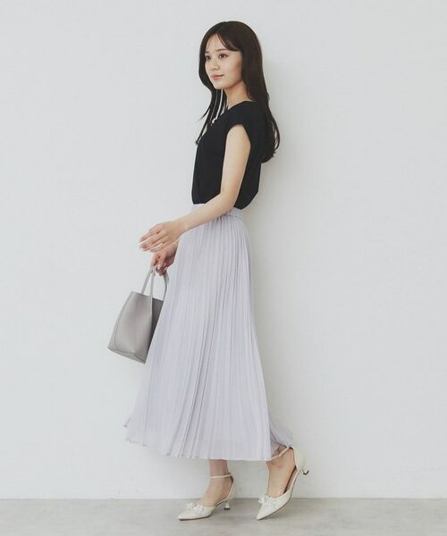 index / インデックス カットソー | アシメリボンフレンチトップス【接触冷感/UVケア/洗濯機洗い可】 | 詳細11