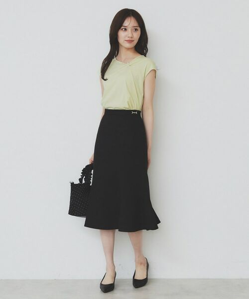 index / インデックス カットソー | アシメリボンフレンチトップス【接触冷感/UVケア/洗濯機洗い可】 | 詳細6