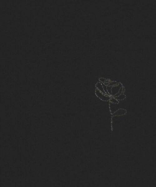 index / インデックス Tシャツ | 《6色展開/S-3Lサイズ》フラワー刺繍Tシャツ【汗ジミ防止/吸水速乾/接触冷感/UVケア/洗濯機洗い可】 | 詳細13