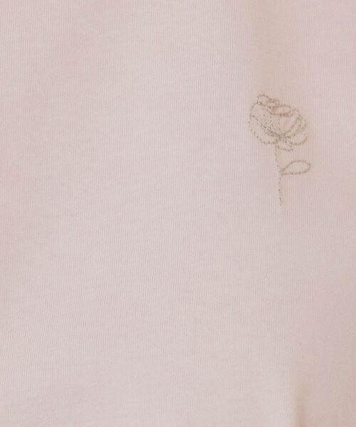 index / インデックス Tシャツ | 《6色展開/S-3Lサイズ》フラワー刺繍Tシャツ【汗ジミ防止/吸水速乾/接触冷感/UVケア/洗濯機洗い可】 | 詳細21