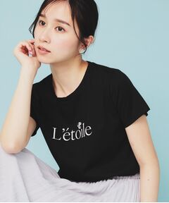 index / インデックス Tシャツ | 《美人百花掲載》ビジュー付きロゴTシャツ【接触冷感/UVケア/吸水速乾/汗ジミ防止/洗濯機洗い可】
