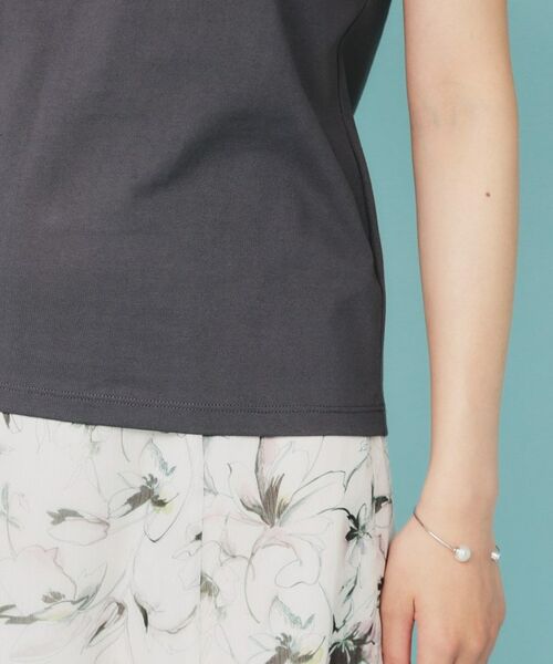 index / インデックス Tシャツ | 《美人百花掲載》ビジュー付きロゴTシャツ【接触冷感/UVケア/吸水速乾/汗ジミ防止/洗濯機洗い可】 | 詳細19