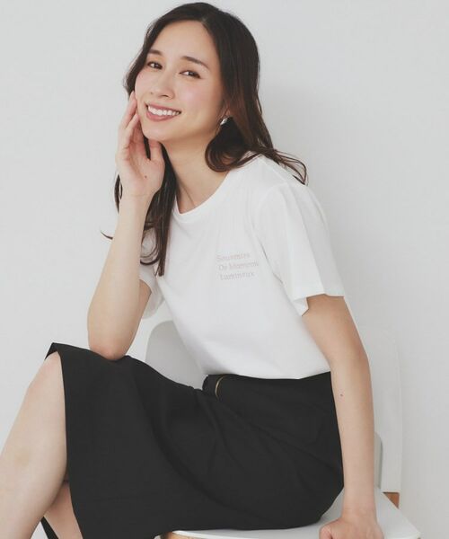 index / インデックス Tシャツ | ロゴ刺繍Tシャツ【UV/接触冷感/洗濯機洗い可】 | 詳細1