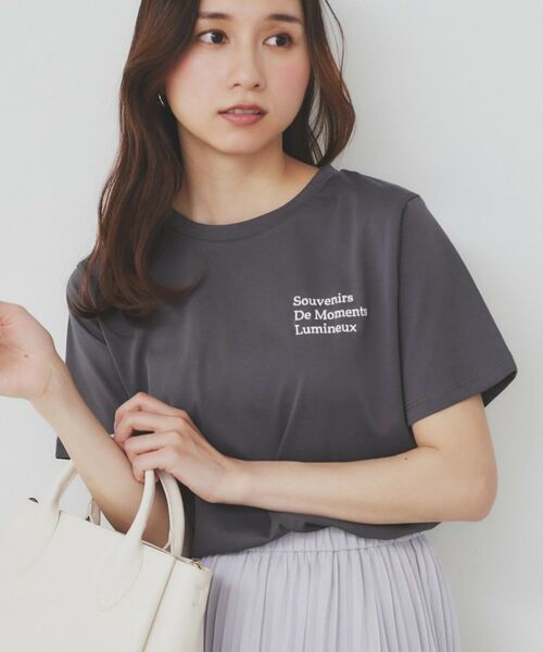 index / インデックス Tシャツ | ロゴ刺繍Tシャツ【UV/接触冷感/洗濯機洗い可】 | 詳細5