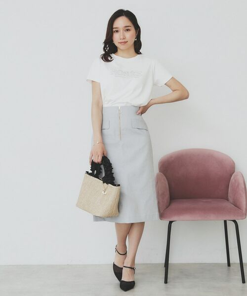 index / インデックス Tシャツ | フロントロゴ刺繍Tシャツ【UVケア/洗濯機洗い可/接触冷感】 | 詳細4