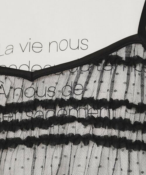 index / インデックス その他トップス | 《ツインセット》ロゴT×チュールキャミ【UVケア/接触冷感/洗濯機洗い可】 | 詳細12