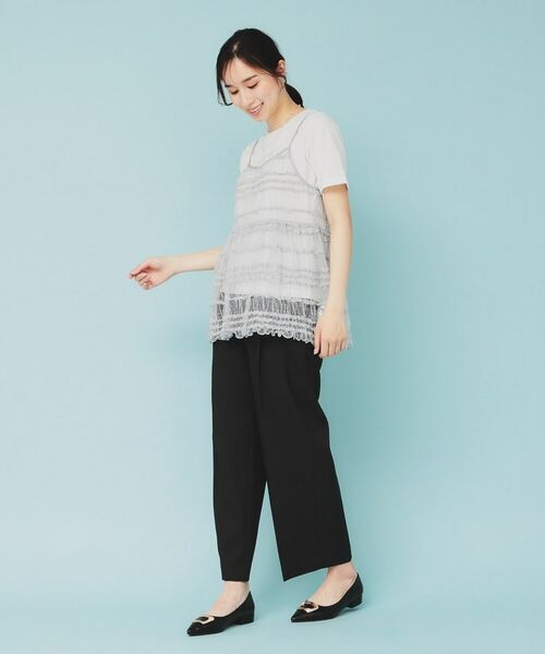 index / インデックス その他トップス | 《ツインセット》ロゴT×チュールキャミ【UVケア/接触冷感/洗濯機洗い可】 | 詳細15