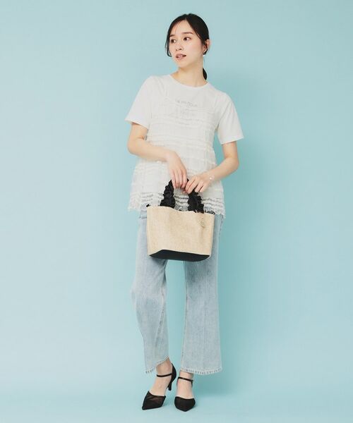 index / インデックス その他トップス | 《ツインセット》ロゴT×チュールキャミ【UVケア/接触冷感/洗濯機洗い可】 | 詳細2