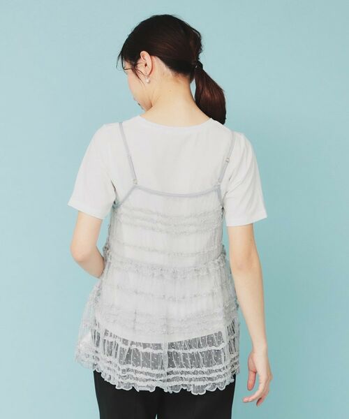 index / インデックス その他トップス | 《ツインセット》ロゴT×チュールキャミ【UVケア/接触冷感/洗濯機洗い可】 | 詳細21