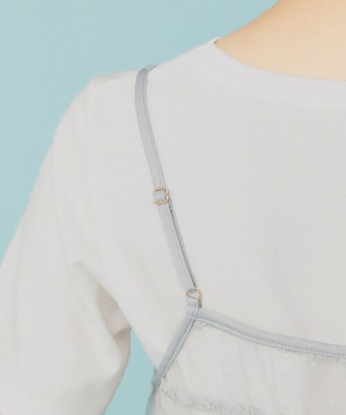 index / インデックス その他トップス | 《ツインセット》ロゴT×チュールキャミ【UVケア/接触冷感/洗濯機洗い可】 | 詳細23
