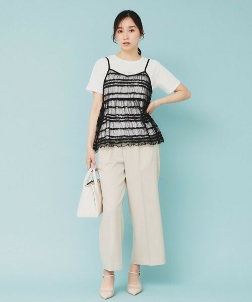 index / インデックス その他トップス | 《ツインセット》ロゴT×チュールキャミ【UVケア/接触冷感/洗濯機洗い可】 | 詳細8