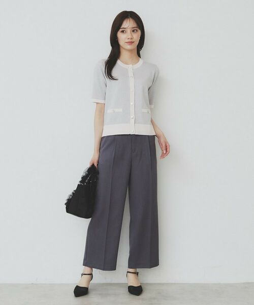 index / インデックス カーディガン・ボレロ | ラメバイカラー半袖カーディガン【洗濯機洗い可】 | 詳細4