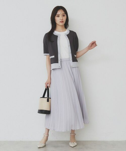 index / インデックス カーディガン・ボレロ | ラメバイカラー半袖カーディガン【洗濯機洗い可】 | 詳細8