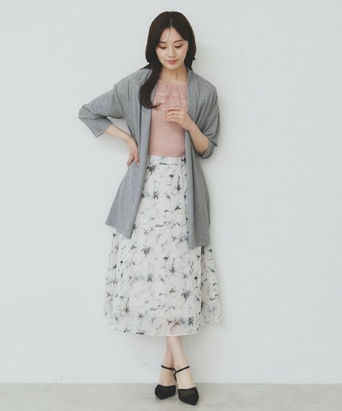 index / インデックス カーディガン・ボレロ | シアージャージカーディガン【洗濯機洗い可/接触冷感/UVケア】 | 詳細2