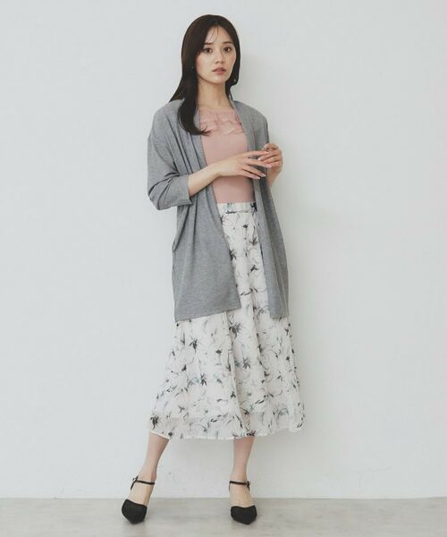 index / インデックス カーディガン・ボレロ | シアージャージカーディガン【洗濯機洗い可/接触冷感/UVケア】 | 詳細3