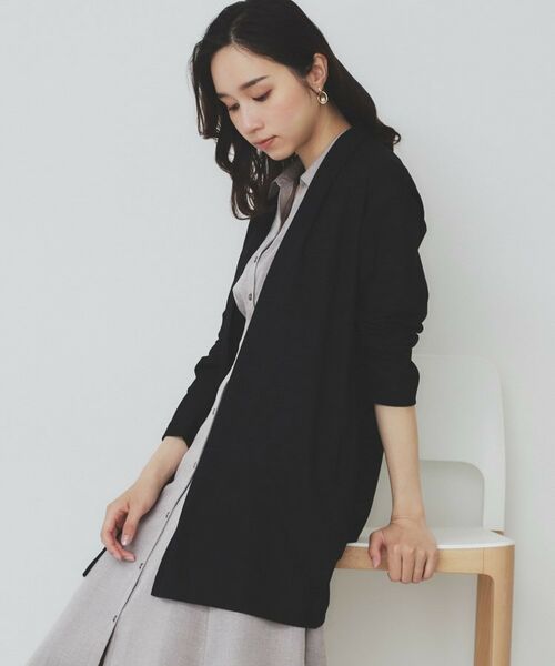 index / インデックス カーディガン・ボレロ | シアージャージカーディガン【洗濯機洗い可/接触冷感/UVケア】 | 詳細5