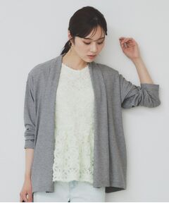 index / インデックス カーディガン・ボレロ | シアージャージミドル丈カーディガン【接触冷感/UVケア/洗濯機洗い可】