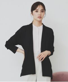 index / インデックス カーディガン・ボレロ | シアージャージミドル丈カーディガン【接触冷感/UVケア/洗濯機洗い可】