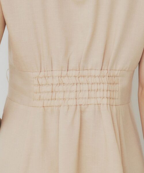 index / インデックス ミニ丈・ひざ丈ワンピース | リネンライクシャツワンピース【洗濯機洗い可】 | 詳細25