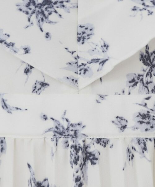 index / インデックス ミニ丈・ひざ丈ワンピース | 《美人百花掲載》フリルプリーツ花柄ワンピース【洗濯機洗い可/イージーアイロン/防シワ】 | 詳細12