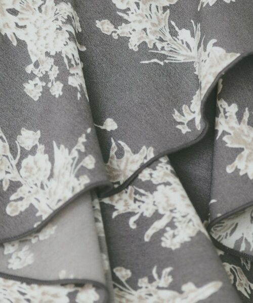 index / インデックス ミニ丈・ひざ丈ワンピース | 《美人百花掲載》フリルプリーツ花柄ワンピース【洗濯機洗い可/イージーアイロン/防シワ】 | 詳細4