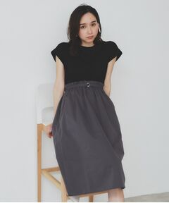 index / インデックス ミニ丈・ひざ丈ワンピース | ドッキングフレアワンピース【洗濯機洗い可】