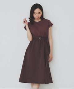 index / インデックス ミニ丈・ひざ丈ワンピース | ドッキングフレアワンピース【洗濯機洗い可】