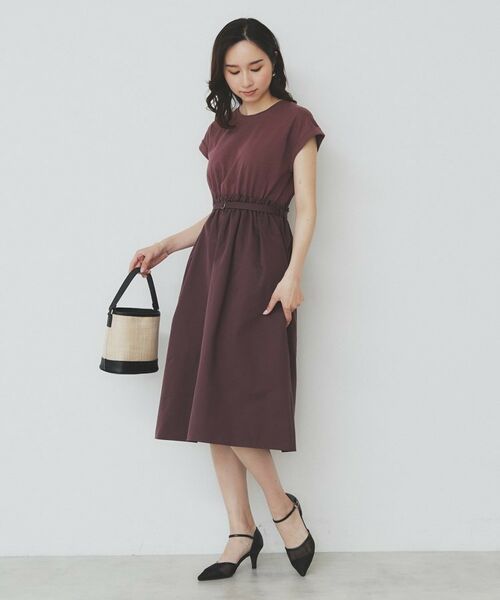 index / インデックス ミニ丈・ひざ丈ワンピース | ドッキングフレアワンピース【洗濯機洗い可】 | 詳細10