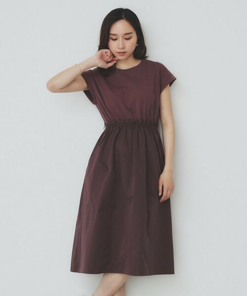 index / インデックス ミニ丈・ひざ丈ワンピース | ドッキングフレアワンピース【洗濯機洗い可】 | 詳細11