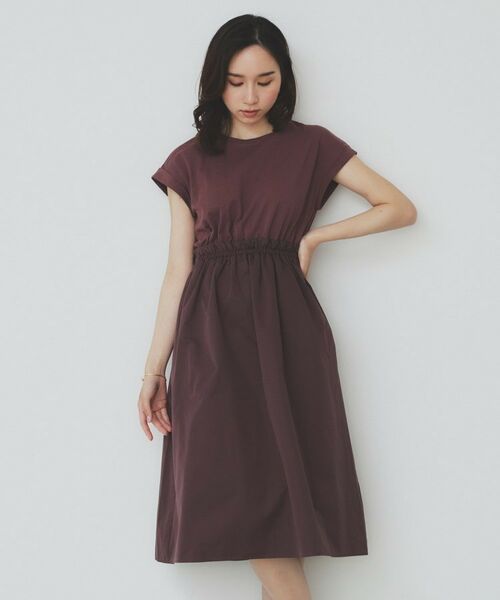 index / インデックス ミニ丈・ひざ丈ワンピース | ドッキングフレアワンピース【洗濯機洗い可】 | 詳細12