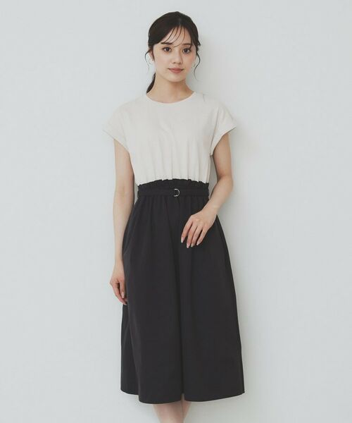 index / インデックス ミニ丈・ひざ丈ワンピース | ドッキングフレアワンピース【洗濯機洗い可】 | 詳細20