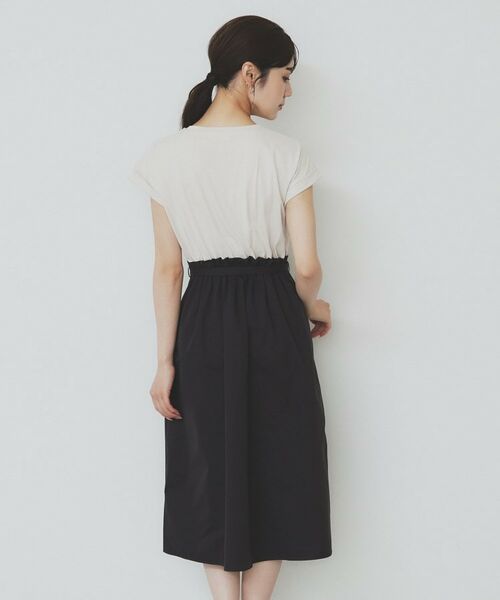 index / インデックス ミニ丈・ひざ丈ワンピース | ドッキングフレアワンピース【洗濯機洗い可】 | 詳細22