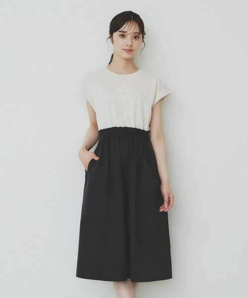 index / インデックス ミニ丈・ひざ丈ワンピース | ドッキングフレアワンピース【洗濯機洗い可】 | 詳細28