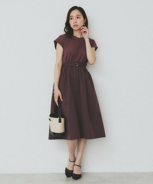 index / インデックス ミニ丈・ひざ丈ワンピース | ドッキングフレアワンピース【洗濯機洗い可】 | 詳細9