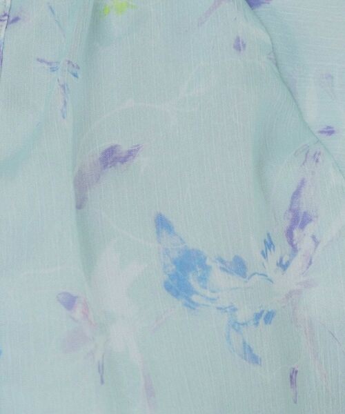 index / インデックス ミニ丈・ひざ丈ワンピース | シアーフラワーワンピース【洗濯機洗い可】 | 詳細12