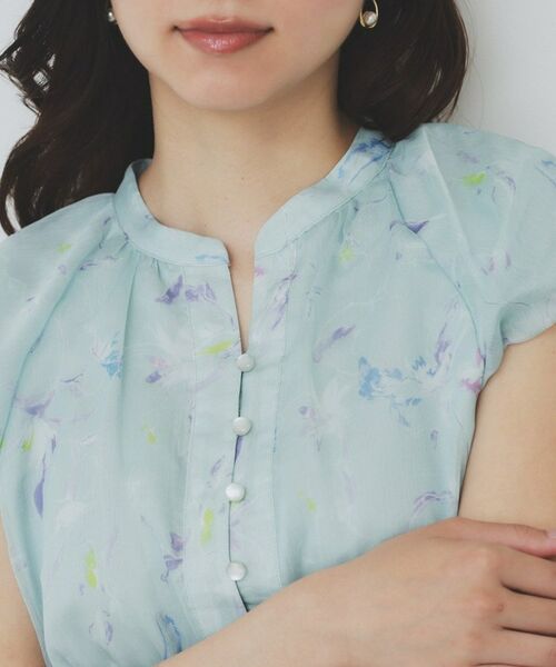 index / インデックス ミニ丈・ひざ丈ワンピース | シアーフラワーワンピース【洗濯機洗い可】 | 詳細16