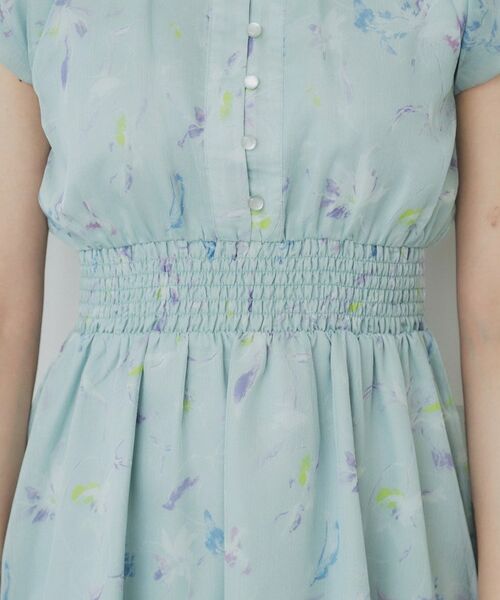index / インデックス ミニ丈・ひざ丈ワンピース | シアーフラワーワンピース【洗濯機洗い可】 | 詳細18