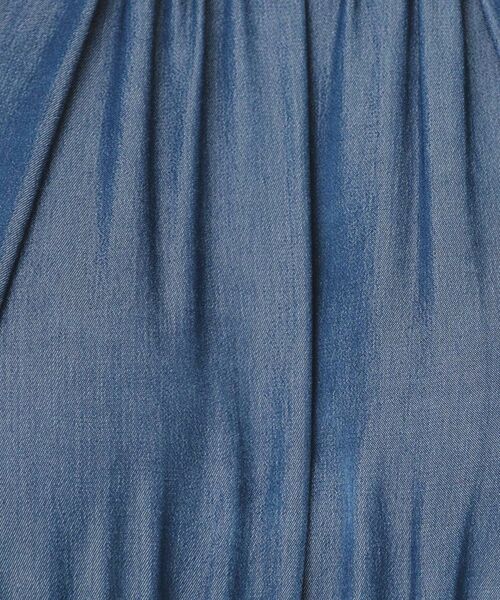 index / インデックス ミニ丈・ひざ丈ワンピース | シャンブレーティアードロングワンピース【洗濯機洗い可/接触冷感】 | 詳細4