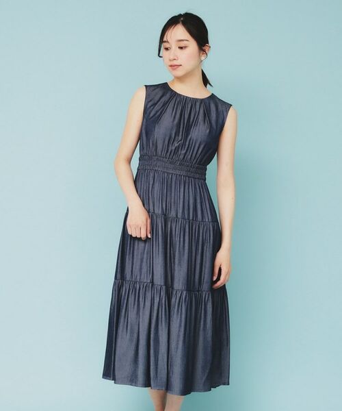 10月青山店にて購入✨新品未使用ティアードロングワンピース 楽天市場】ワンピース ロング レディース ノースリーブ 無地 夏