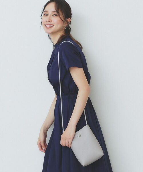 index / インデックス ミニ丈・ひざ丈ワンピース | 《andGIRL掲載》タックフレアワンピース【洗濯機洗い可/イージーアイロン】 | 詳細10