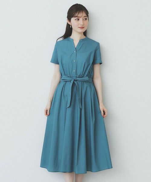 index / インデックス ミニ丈・ひざ丈ワンピース | 《andGIRL掲載》タックフレアワンピース【洗濯機洗い可/イージーアイロン】 | 詳細25